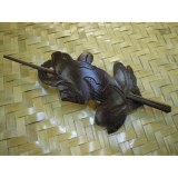Barrette grenouille en coco