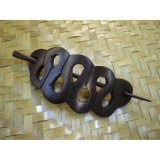 Barrette en bois serpentin