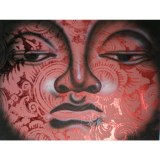 Tableau Bouddha red