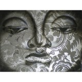Tableau Bouddha grey
