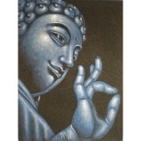 Tableau Bouddha bleu vitakarta