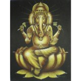 Tableau Ganesh jaune