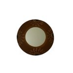 Miroir quatre demi soleil orange