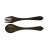 Petits couverts en bois de palmier