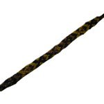 Bracelet tissé havane et jaune