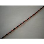Bracelet torsade rouge et noir