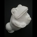 Porte encens grenouille blanc