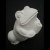 Porte encens grenouille blanc