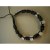Bracelet 3 coton noir et perles