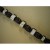 Bracelet 3 coton noir et perles