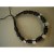 Bracelet 3 coton noir et perles