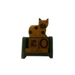 Calendrier perpétuel PM chat couché