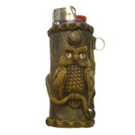 Etui briquet chouette