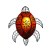 Applique murale tortue