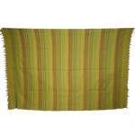 Tenture couverture jaune orangé, vert