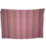 Tenture couverture rose, jaune, violet