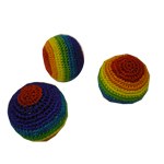 Balles de jonglage arc en ciel