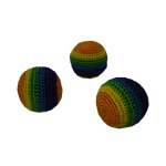 Balles de jonglage multicolores 