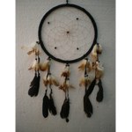 Dream catcher cuir noir
