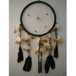 Dream catcher cuir marron