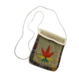 Sac passeport feuille rasta