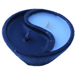 Bougeoir terre cuite Yin Yang