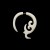 Boucle d'oreille os tribale
