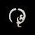 Boucle d'oreille os tribale