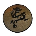Ecusson dragon beige