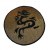 Ecusson dragon beige