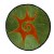 Ecusson tribal spirale vert
