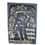 Tenture Vishnu bleu