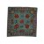 Housse coussin bleue fleurs de l'Inde