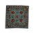 Housse coussin bleue fleurs de l'Inde