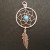 Pendentif attrape rêves turquoise