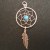 Pendentif attrape rêves turquoise