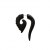 Boucle d'oreille corne Maori