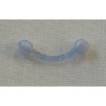 Piercing arcade incurvé translucide