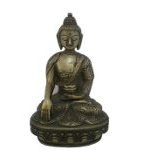 Bouddha bronze Bhumisparsa Mudra mendiant