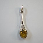 Pendentif larme d'ambre
