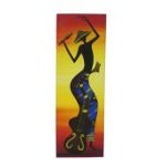 Tableau africain La joueuse de guitare
