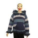 Pull pompon bleu