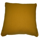 Coussin uni jaune