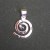 Pendentif spirale martelée