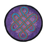 Ecusson noeud infini tibétain