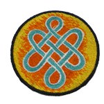 Ecusson noeud infini Tibet
