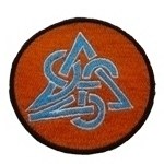 Ecusson noeud celte orange