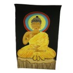 Tenture Bouddha auréolé