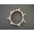 Bracelet perles marron et pampilles