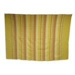 Tenture couverture rayée jaune